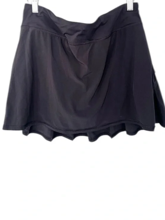 Lululemon pace setter black ruffle tiered skirt skort size 8 - Picture 2 of 10